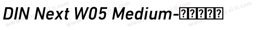 DIN Next W05 Medium字体转换